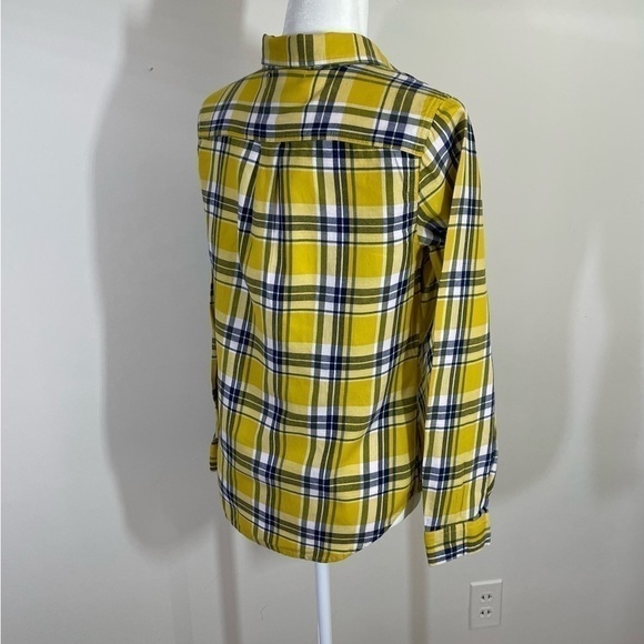 Old Navy sz sm shirt classic style brushed cotton button down plaid - Picture 8 of 11